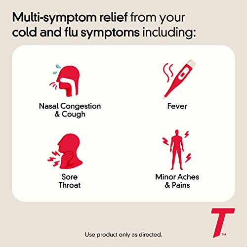 Tylenol Cold + Flu Severe Medicine Caplets for Fever, Pain, Cough & Congestion, 24 ct.