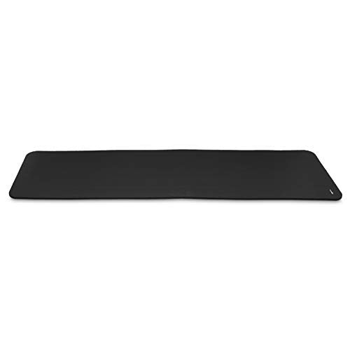 Amazon Basics Extra Thick Exercise Yoga Gym Floor Mat with Carrying Strap, 74 x 24 x .5 Inches, Black