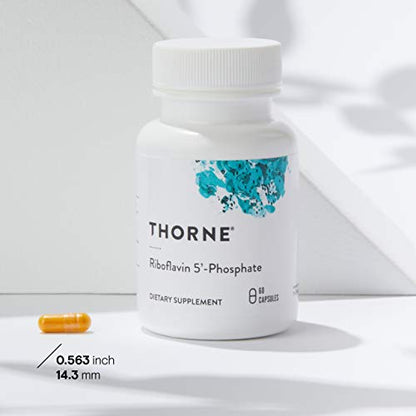 Thorne Riboflavin 5'-Phosphate - Bioactive Form of Vitamin B2 for Methylation Support - 60 Capsules