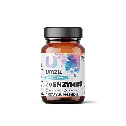 UMZU zuEnzymes - Digestive Enzymes Supplement to Support Healthy Digestion & Vitamins and Minerals Absorption, Take with Meal - (30 Day Supply 30 Capsules)