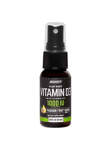 ONNIT Labs Passion Fruit Guava Vitamin D3 Spray with Vitamin K2, 0.8 FZ