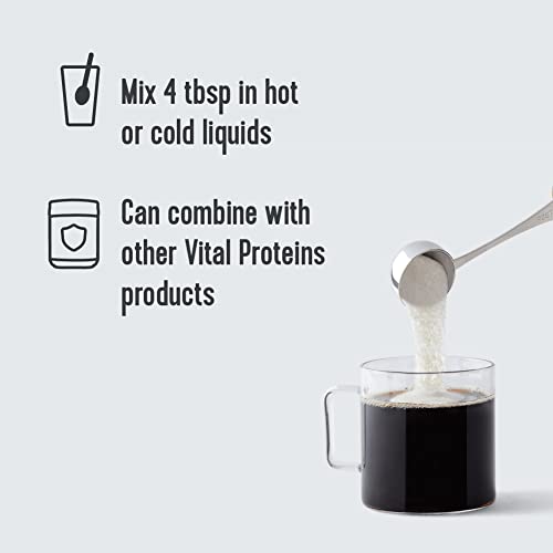 Vital Proteins Collagen Peptides Powder, Promotes Hair, Nail, Skin, Bone and Joint Health, Unflavored 19.3 OZ