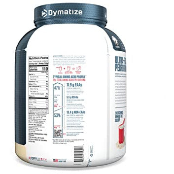 Dymatize ISO 100 Protein Powder with 25g of Hydrolyzed 100% Whey Isolate, Vanilla 5 Pound, Package may vary