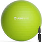 URBNFit Exercise Ball - Yoga Ball for Workout, Pilates, Pregnancy, Stability - Swiss Balance Ball w/Pump - Fitness Ball Chair for Office, Home Gym, Labor- Green, 22 in