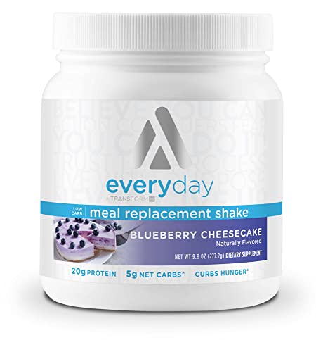 TransformHQ Meal Replacement Shake Powder 7 Servings (Blueberry Cheesecake) - Gluten Free, Non-GMO