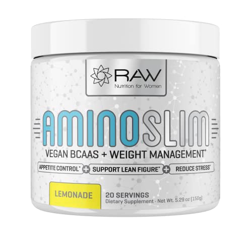 Amino Slim - Slimming BCAA Weight Loss Drink for Women, Vegan Amino Acids & L-Glutamine Powder for Post Workout Recovery & Fat Burning | Daily Appetite Suppressant, Metabolism Booster & Stress Relief