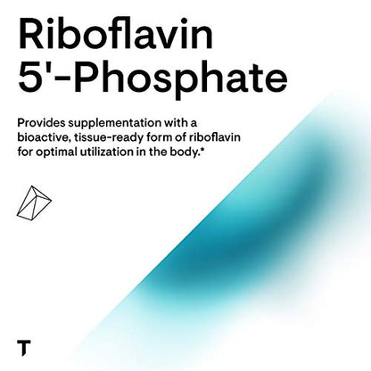 Thorne Riboflavin 5'-Phosphate - Bioactive Form of Vitamin B2 for Methylation Support - 60 Capsules