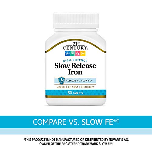 21st Century Slow Release Iron Tablets, 60 Count