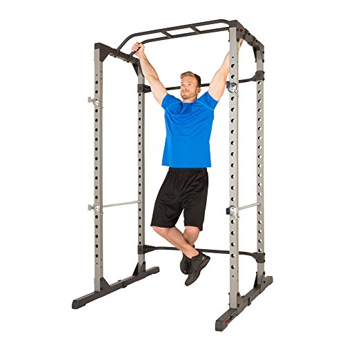 Fitness Reality Squat Rack Power Cage with | Optional Lat Pulldown & Leg Holdown Attachment | Squat and Bench Rack Combos| Super Max 810 XLT |