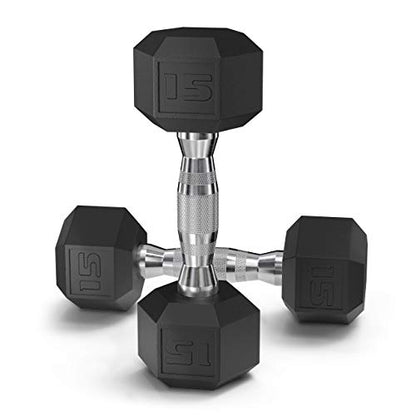 Epic Fitness 210-Pound Hex Dumbbell Set with Heavy Duty A-Frame Rack