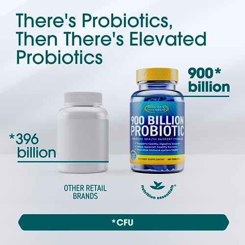 Probiotics for Women and Men - With Natural Lactase Enzyme and Prebiotic Fiber for Digestive Health - 80%+ More Potent Probiotic Supplement for Gut Health Support - Vegan Formula Blend Made in the USA