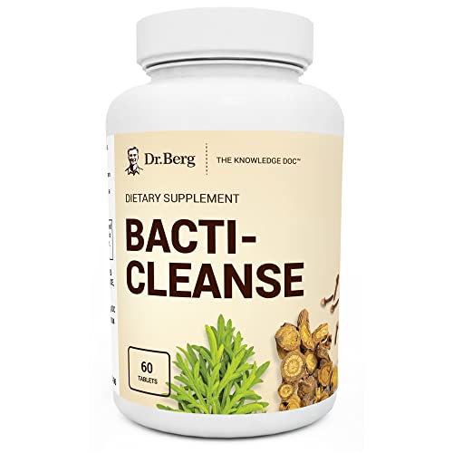 Dr. Berg's Bacti-Cleanse - 8in1 Immune Booster Supplements with Digestive and Inflammation Support Formula - Natural Phytonutrients Minerals and Rich in Antioxidants w/Vitamin D3 & Zinc - 60 Capsules