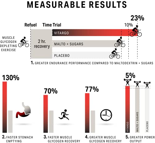Vitargo Carbohydrate Powder | Feed Muscle Glycogen 2X Faster | 1 LB Fruit Punch Pre Workout & Post Workout | Carb Supplement for Recovery, Endurance, Gain Muscle Mass