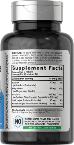 Electrolyte Tablets | 200 Count | Vegetarian, Non-GMO, and Gluten Free Hydration Supplement | by Horbaach