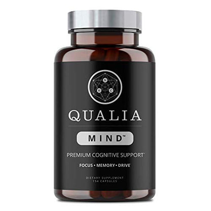 NEUROHACKER COLLECTIVE Qualia Mind Nootropics | Top Brain Supplement Capsule for Memory, Focus, Mental Energy, and Concentration with Ginkgo biloba, Alpha GPC, Bacopa monnieri, DHA & More (154 Ct)