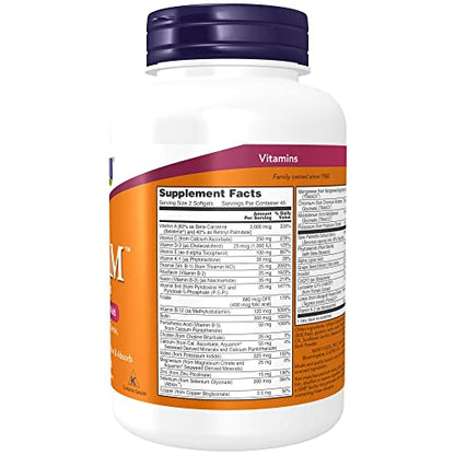 NOW Supplements, ADAM™ Men's Multivitamin with Saw Palmetto, Plant Sterols, Lycopene & CoQ10, 90 Softgels