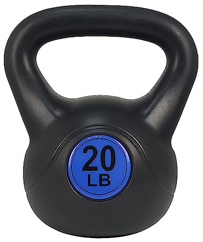 BalanceFrom Wide Grip Kettlebell Exercise Fitness Weight Set, 45LB Set of 3: 10/15/20LB