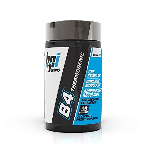 BPI Sports B4 – Extra-Strength Fat Burner – Keto-Friendly – Appetite Suppressant – Caffeine, Niacin, Quercetin, Yohimbine – 30 Servings – 710mg