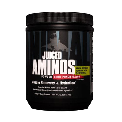 Animal Juiced Amino Acids - BCAA/EAA Matrix Plus Hydration with Electrolytes and Sea Salt Anytime Recovery and Improved Performance - 30 Servings