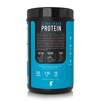 InnoSupps Clean Vegan Protein - Plant Based, Vegan, Natural, No Artificial Sweeteners, No Gluten, No Dairy. Lactose Free, Low Carbs, Low Fat, No Sugar Added, Soy Free, Non-GMO (Cinnamon French Toast)