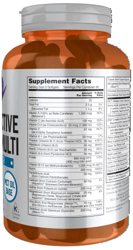 NOW Sports Nutrition, Men's Extreme Sports Multi with Free-Form Amino Acids, ZMA®, Tribulus, MCT Oil, and Herbal Extracts, 180 Softgels