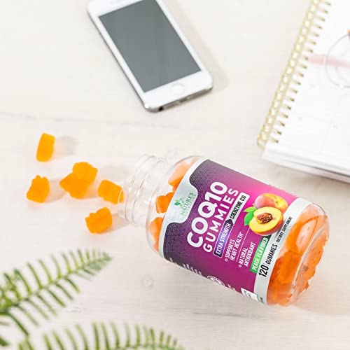 CoQ10 Gummies, CoQ10 100 mg Supplement for Heart Health Support & Cellular Energy Production - Gluten Free Vegan & Non-GMO Antioxidant with Max Absorption Coenzyme Q10 Gummy Supplements - 120 Gummies