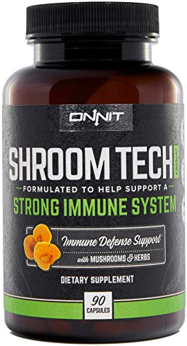 Onnit Shroom Tech IMMUNE: Daily Immune Support Supplement with Chaga Mushroom (90ct)