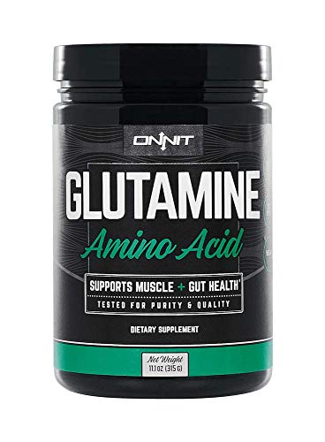 Onnit Glutamine | Boosts Aerobic Performance, Reaction Time and Gut Health | NSF Certified for Sport | 60 Servings (Unflavored)