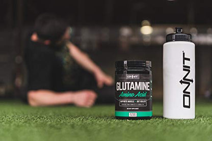 Onnit Glutamine | Boosts Aerobic Performance, Reaction Time and Gut Health | NSF Certified for Sport | 60 Servings (Unflavored)