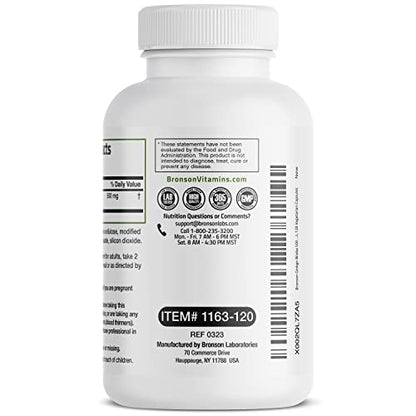 Bronson Ginkgo Biloba 500mg Extra Strength 500mg per Serving - Supports Brain Function & Memory Support, 120 Vegetarian Capsules