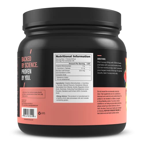 Legion Recharge Post Workout Supplement (Strawberry Lemonade) - All Natural Muscle Builder & Recovery Drink with Micronized Creatine Monohydrate. Naturally Sweetened & Flavored 60 Serving