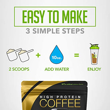 Chike Chocolate Caramel High Protein Iced Coffee, 20 G Protein, 2 Shots Espresso, 1 G Sugar, Keto Friendly and Gluten Free, 14 Servings (14.8 Ounce)