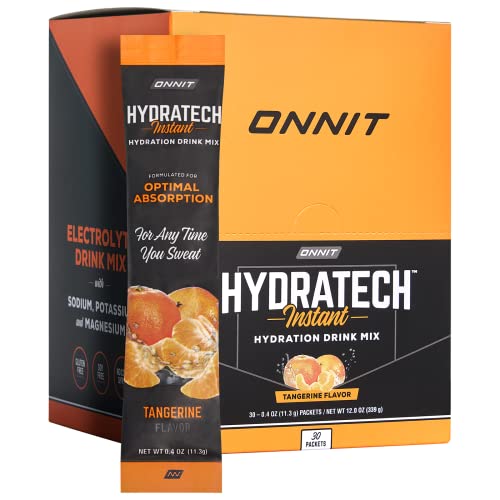 ONNIT HYDRATech™ Instant Electrolyte Replenishment Multiplier Hydration Drink Mix Powder - Tangerine (30ct)