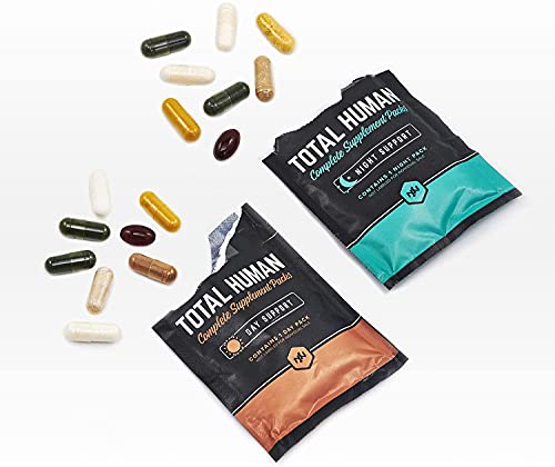 ONNIT Total Human Day and Night Vitamin Packs for Men and Women, 7-Day Supply Capsule- Adult Multivitamin