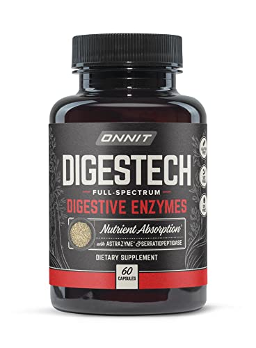 Onnit Labs Digestech Professional Grade All-Natural Digestive Enzymes Supplement, 60 Count