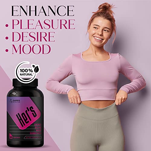 Female Libido Booster for Women - in the Mood Pills Energy Supplements for Women Increase Passion, Desire & Excitement, Relieve Stress, Reduce Dryness & Heighten Sensitivity Hornygoatweed Women