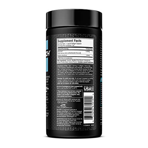 Muscle Recovery | MuscleTech Clear Muscle Post Workout Recovery | Muscle Builder for Men & Women | HMB Supplements | Sports Nutrition Post Workout Recovery & Muscle Building Supplements, 84 ct