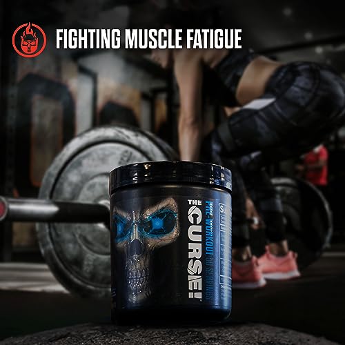 JNX SPORTS The Curse! Pre Workout Powder Increases Blood Flow, Boosts Strength and Energy, Improves Exercise Performance with Creatine … (Peach Rings)