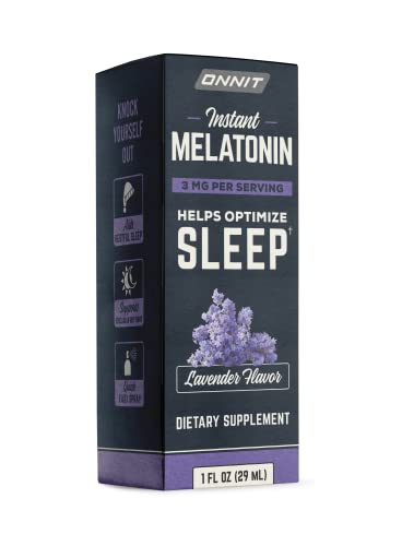 Onnit Melatonin Instant Mist Liquid Sleep Aid Spray - 1mg, 3mg, 5mg per Serving options - Lavender