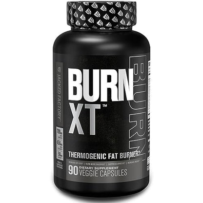 Burn XT Black Thermogenic Fat Burner - Weight Loss Supplement, Appetite Suppressant, Nootropic Energy Booster W/TeaCrine - Premium Acetyl L-Carnitine, Green Tea Extract, Capsimax - 90 Veg Diet Pills