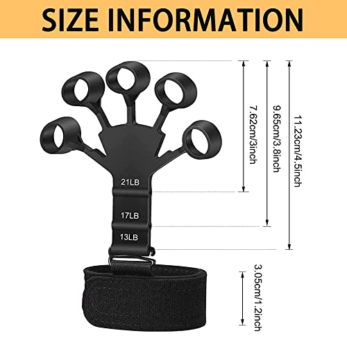 2PCS Grip Strength Trainer Upgraded Hand Grip Strengthener Hand Exerciser Forearm Strengthener, Hand Gripper, Finger Strengthener 6 Resistance Levels, Grip Strength Tester