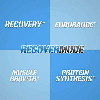 Evlution Nutrition Recover Mode- Complete Post Workout with BCAAs, Immunity Support, Vitamin C, D & E, Electrolytes, Hydration, Creatine, Glutamine, Beta-Alanine, L-Carnitine, 30 Serve, Blue Raz