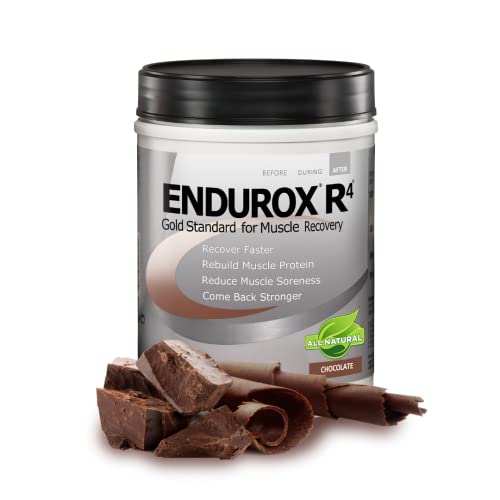 PacificHealth Endurox R4, Post Workout Recovery Drink Mix with Protein, Carbs, Electrolytes and Antioxidants for Superior Muscle Recovery, Net Wt. 2.29 lb, 14 Serving (Chocolate)