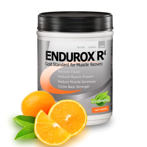 PacificHealth Endurox R4, Post Workout Recovery Drink Mix with Protein, Carbs, Electrolytes and Antioxidants for Superior Muscle Recovery, Net Wt. 2.29 lb, 14 Serving (Tangy Orange)