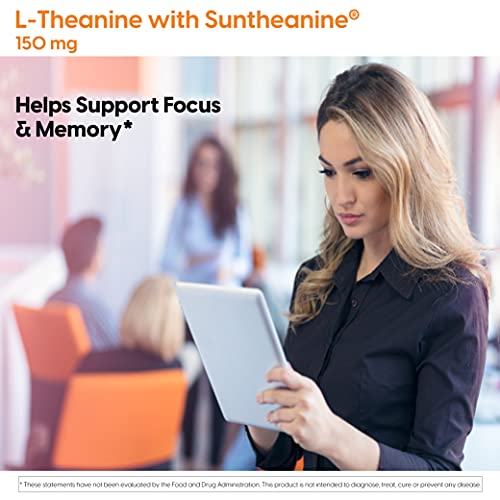 Doctor's Best L-Theanine Contains Suntheanine, Helps Reduce Stress & Sleep, Non-GMO, Gluten Free, Vegan, 150 mg (DRB-00197), 90 Count