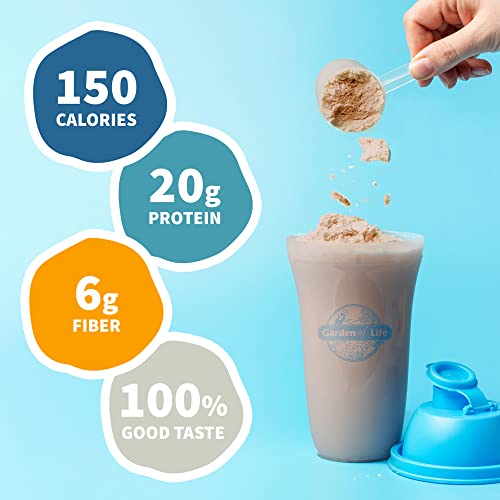 Garden of Life - Tasty Organic Chocolate Meal Replacement Shake Vegan - Garden of Life - 20g Complete Plant Based Protein, Greens, Rice Protein, Pro & Prebiotics for Easy Digestion