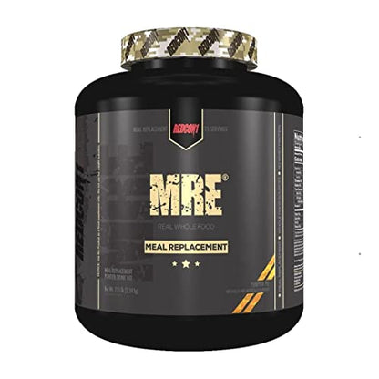 REDCON1 MRE Meal Replacement Supplement, Fudge Brownie - Whole Food Protein + Carbohydrate Blend with No Whey for Post Workout Fuel - Natural Protein Powder with MCT Oil + Amino Acids (7 lbs)