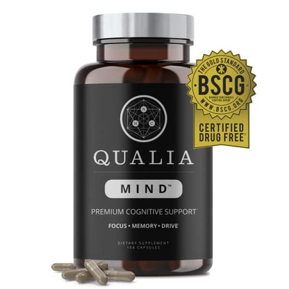 NEUROHACKER COLLECTIVE Qualia Mind Nootropics | Top Brain Supplement Capsule for Memory, Focus, Mental Energy, and Concentration with Ginkgo biloba, Alpha GPC, Bacopa monnieri, DHA & More (154 Ct)