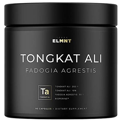 228,000mg 200x Strength Tongkat Ali for Men w. 30x Fadogia Agrestis - 10% Eurycomanone Highest Potency Extract Fadogia Agrestis & Tongkat Ali Supplement for Muslce Growth, Power, Male Performance