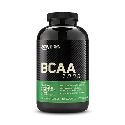 Optimum Nutrition Instantized BCAA Capsules, Keto Friendly Branched Chain Essential Amino Acids, 1000mg, 400 Count